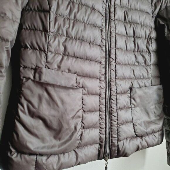 MooRER Verona Women's Puffer Jacket  Dark Brown Size Small  Made in Italy EUC - Picture 13 of 16